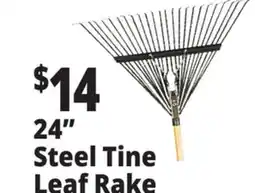 Ocean State Job Lot 24 Steel Tine Leaf Rake offer