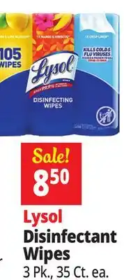 Ocean State Job Lot Lysol Disinfectant Wipes offer