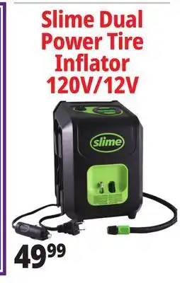 Ocean State Job Lot Slime Dual Power Tire Inflator 120V/12V offer