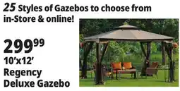 Ocean State Job Lot Regency II 10' x 12' Gazebo with Netting Brown offer