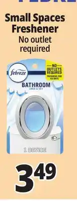 Ocean State Job Lot FEBREZE Small Spaces Freshener offer