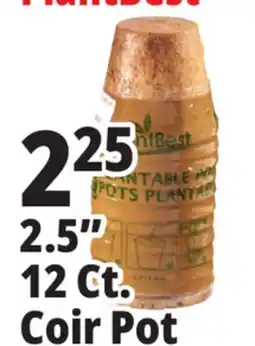 Ocean State Job Lot PlantBest Plantable 2.5 Coconut Coir Pots 12 Count offer