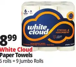 Ocean State Job Lot White Cloud Cloud Towels Paper Towels offer