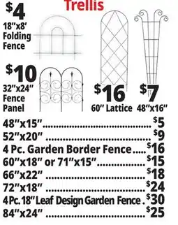 Ocean State Job Lot Garden Trellis offer