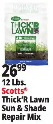 Ocean State Job Lot Scotts Thick'r Lawn Turf Builder 12 lbs offer