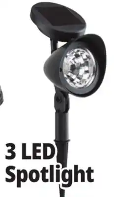 Ocean State Job Lot Outdoor Living Accents Solar LED Spotlight 12.5 offer