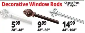 Ocean State Job Lot Window Rods offer