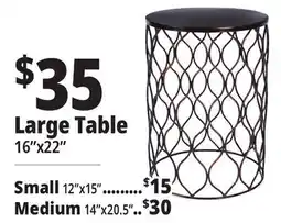 Ocean State Job Lot Patio Side Table with Antique Bronze Finish Large offer