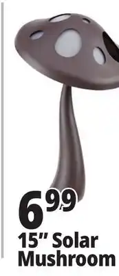 Ocean State Job Lot Outdoor Living Accents Solar LED Mushroom Light 15 offer