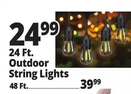 Ocean State Job Lot Outdoor Living Plug-in LED String Lights 24 ft offer