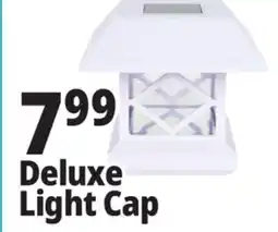 Ocean State Job Lot Deluxe Solar Post Cap Light White Finish offer