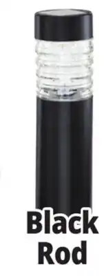 Ocean State Job Lot Outdoor Living Accents Black Solar Light Rod 15 offer