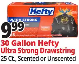 Ocean State Job Lot Hefty Ultra Strong Multipurpose White Pine Breeze 30 Gallon Trash Bags 25 Count offer