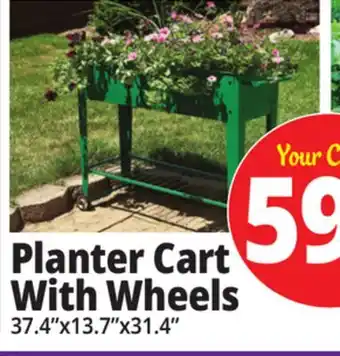 Ocean State Job Lot Mobil Garden Planter Cart offer