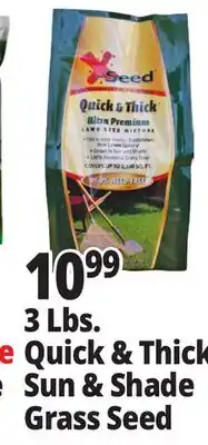 Ocean State Job Lot 3 Lbs. Quick & Thick Sun & Shade Grass Seed offer