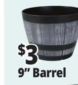 Ocean State Job Lot Whiskey Barrel Resin Planter 9 offer
