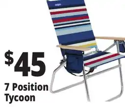 Ocean State Job Lot 7-Position Copa Hi-Back Big Tycoon Beach Chair offer