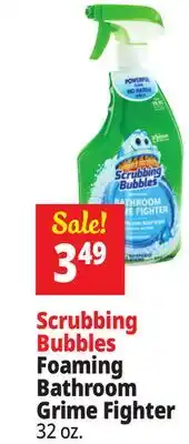 Ocean State Job Lot Scrubbing Bubbles Disinfectant Bathroom Grime Fighter Spray 32 oz offer