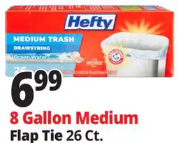 Ocean State Job Lot Hefty Medium Trash Ocean Water 8 Gallon Trash Bags 26 Count offer