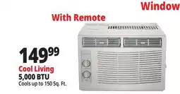 Ocean State Job Lot Cool-Living 5 000 BTU Window Air Conditioner offer