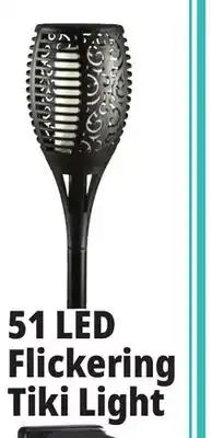 Ocean State Job Lot Outdoor Living Accents Solar 51 LED Tiki Light with Flickering Flame offer