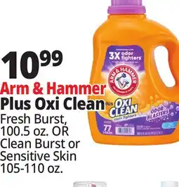 Ocean State Job Lot Arm & Hammer Plus Oxi Clean Stain Fighters Detergent 100.5 oz offer