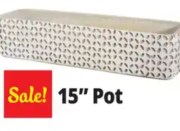 Ocean State Job Lot Oval Cement Pot 15 offer