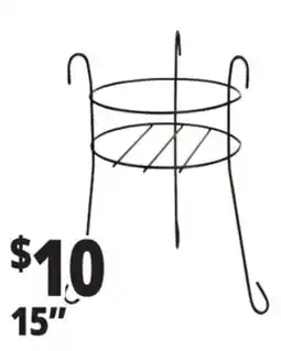 Ocean State Job Lot Black Plant Stand 15 offer