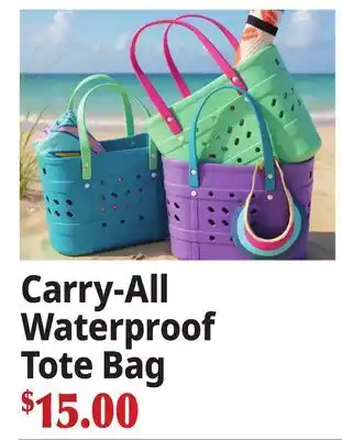 Ocean State Job Lot Carry-All Waterproof Tote Bag offer