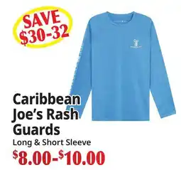 Ocean State Job Lot Caribbean Joe's Rash Guards offer
