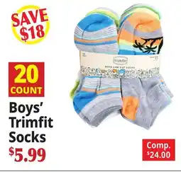 Ocean State Job Lot Boys' Trimfit Socks offer