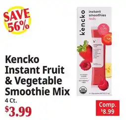 Ocean State Job Lot Kenko Instant Fruit & Vegetable Smoothie Mix offer