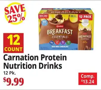 Ocean State Job Lot Carnation Protein Nutrition Drinks offer