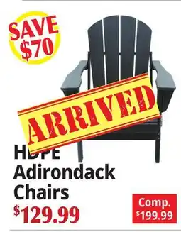 Ocean State Job Lot HOPE Adirondack Chairs offer