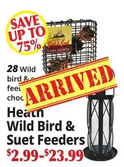 Ocean State Job Lot Heath Wild Bird & Suet Feeders offer