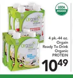 Pete's Fresh Market Orgain Ready To Drink Organic PROTEIN offer