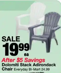 Bi-Mart Dolomiti Stack Adirondack Chair offer
