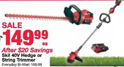 Bi-Mart Skil 40V Hedge or String Trimmer offer