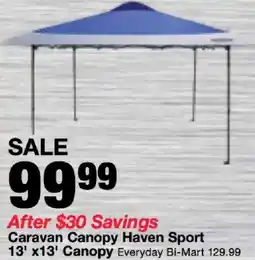 Bi-Mart Caravan Canopy Haven Sport 13' x 13' Canopy offer
