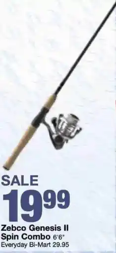 Bi-Mart Zebco Genesis II Spin Combo offer