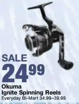 Bi-Mart Okuma Ignite Spinning Reels offer