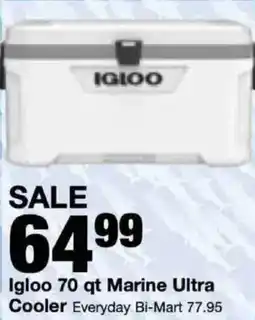 Bi-Mart Igloo Marine Ultra Cooler offer
