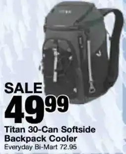 Bi-Mart Titan 30-Can Softside Backpack Cooler offer
