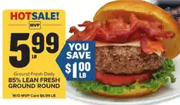 Food Lion Ground fresh daily 85% lean fresh ground round offer