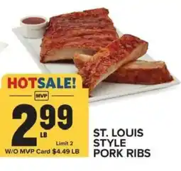 Food Lion St. Louis style pork ribs offer