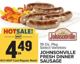 Food Lion Johnsonville fresh dinner sausage offer
