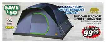 Big 5 Sundown Blackout 6 Person Dome Tent offer