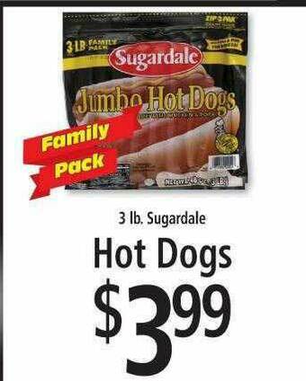 FoodFair Sugardale Hot Dogs offer