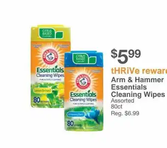 Kinney Drugs Arm & Hammer Essentials Cleaning Wipes offer
