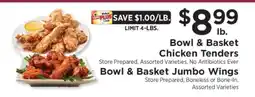 ShopRite Bowl & Basket Chicken Tenders offer
